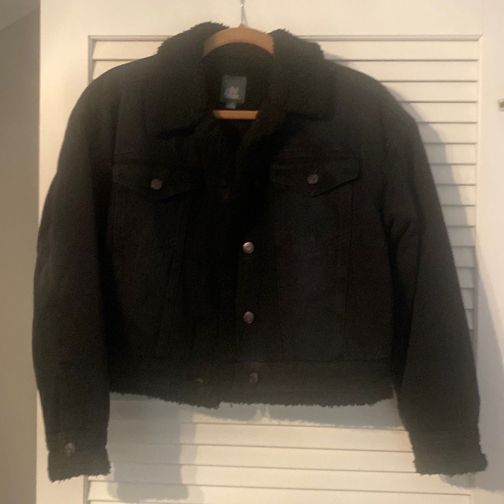 Young girls CS black jean jacket
